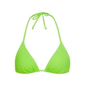 SKIMS Neon Green Triangle Bikini Top